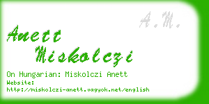 anett miskolczi business card